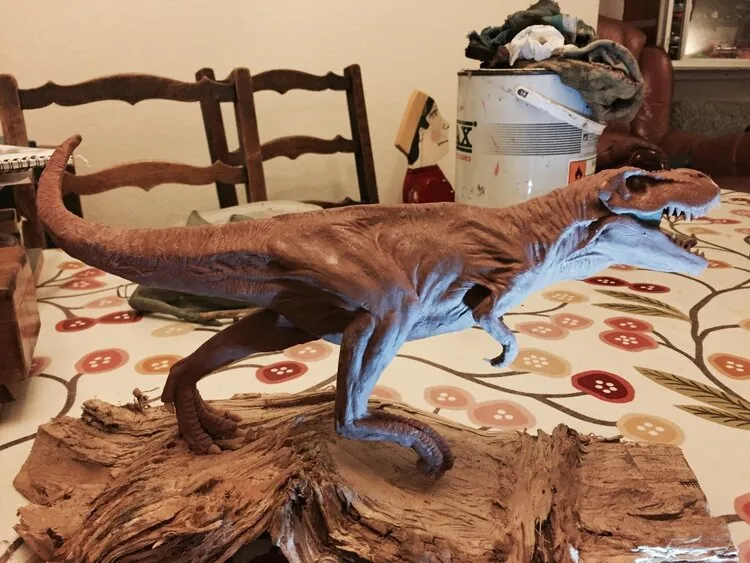 Tyrannosaurus-rex (oil based clay sculpture)